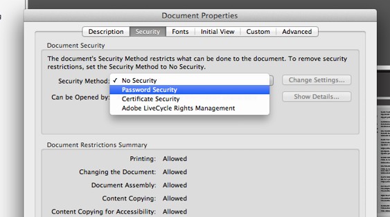 optimize pdf security